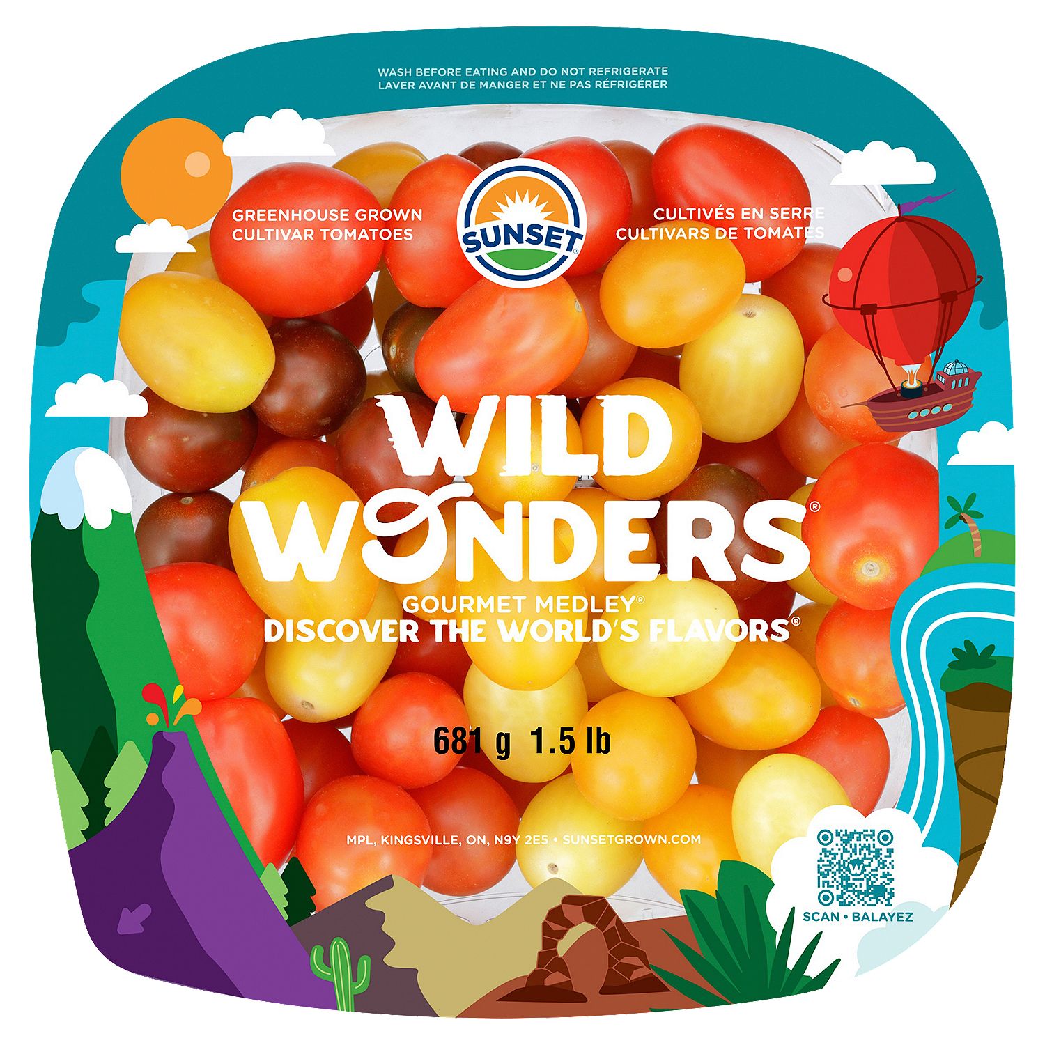 Sunset Wild Wonders Gourmet Medley Cultivar Tomatoes, 1.5 lbs