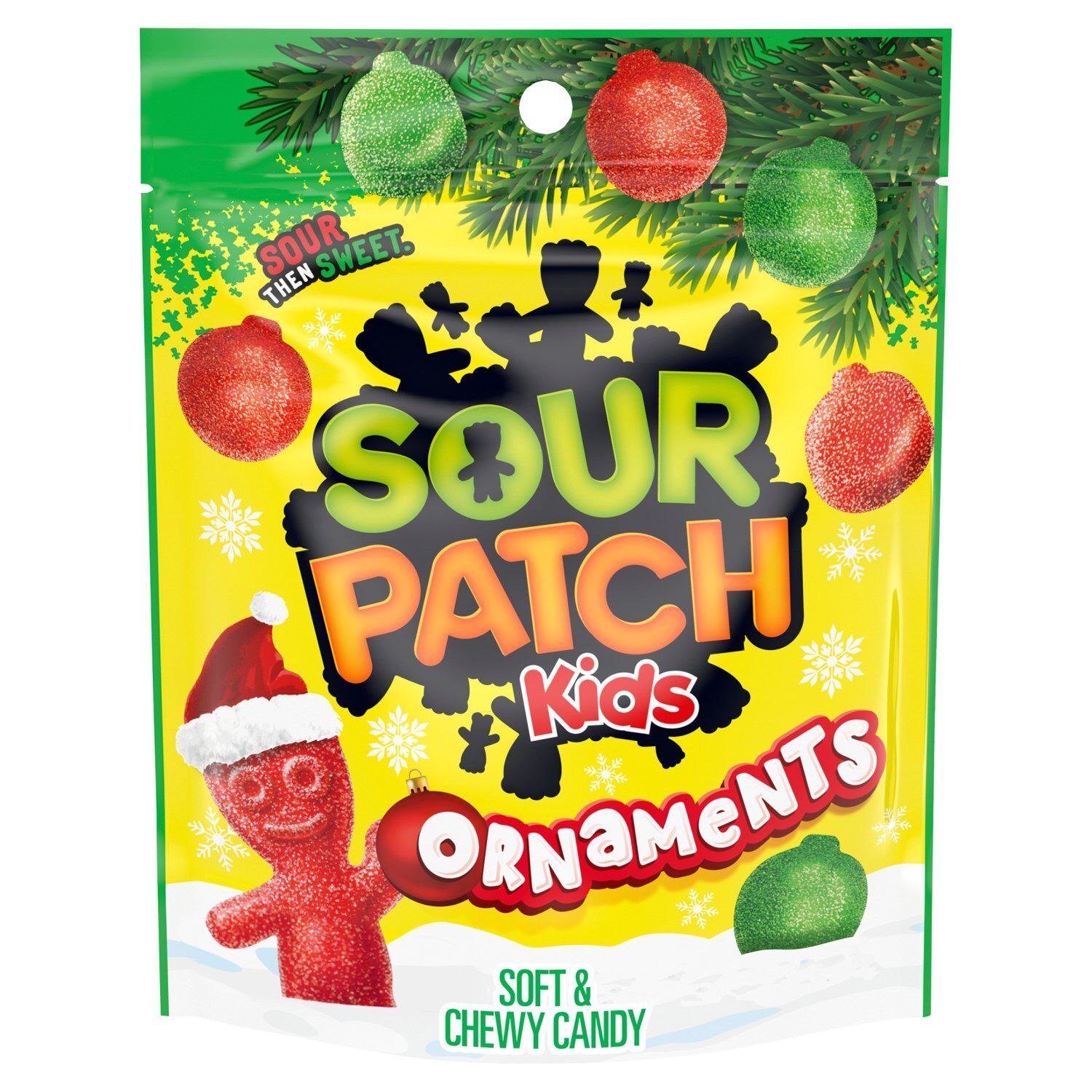 Sour Patch Kids Ornaments Soft &amp; Chewy Candy, 10 oz