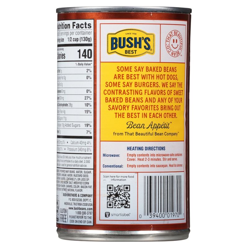 Bush's Best Maple &amp; Cured Bacon Baked Beans, 28 oz