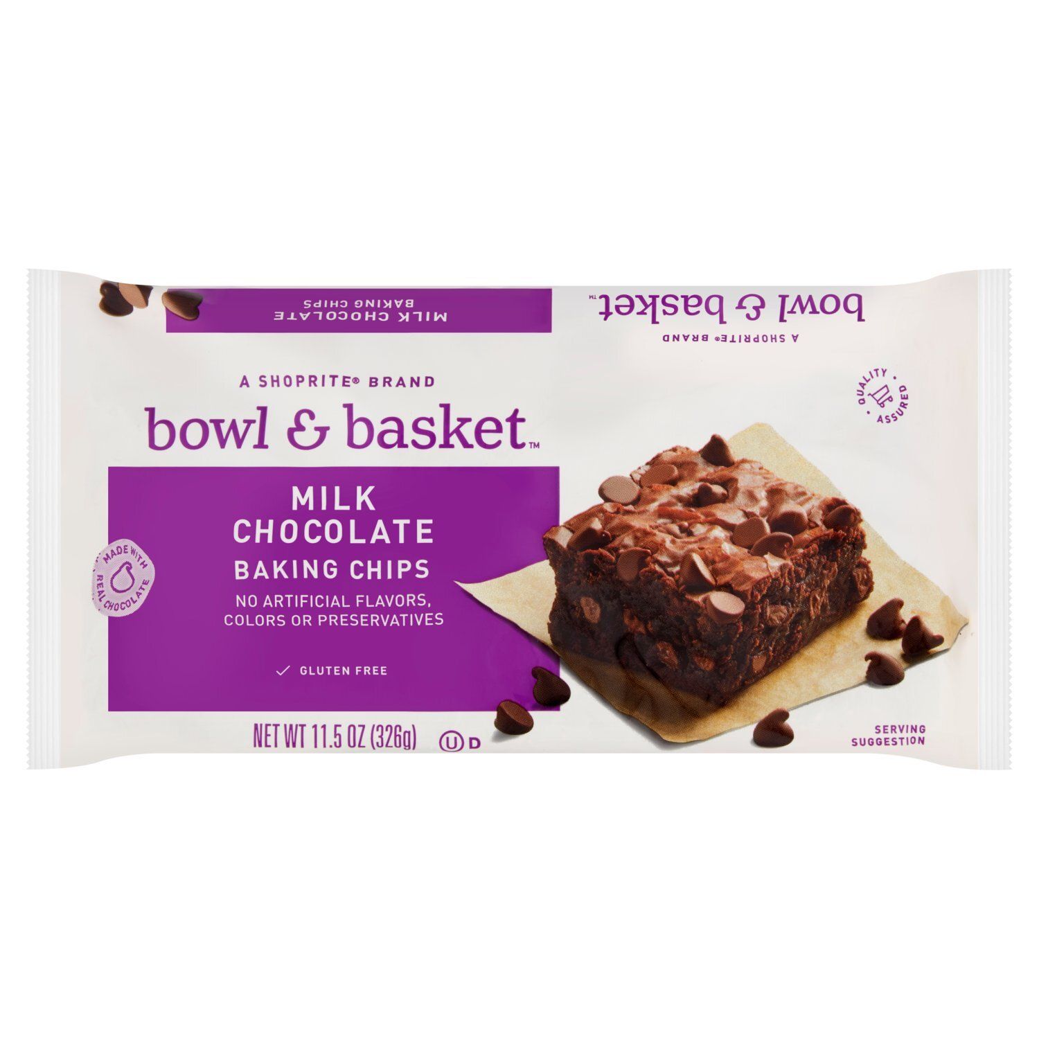 Bowl &amp; Basket Milk Chocolate Baking Chips, 11.5 oz
