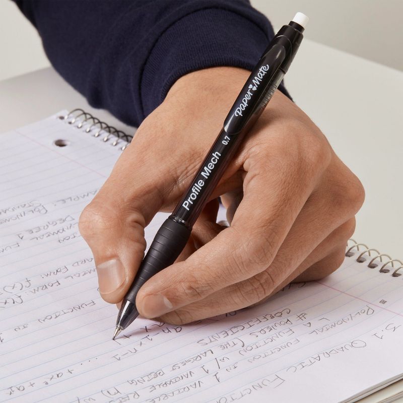 Paper Mate Profile Comfort Grip 0.7mm HB #2 Mechanical Pencils, 4 count