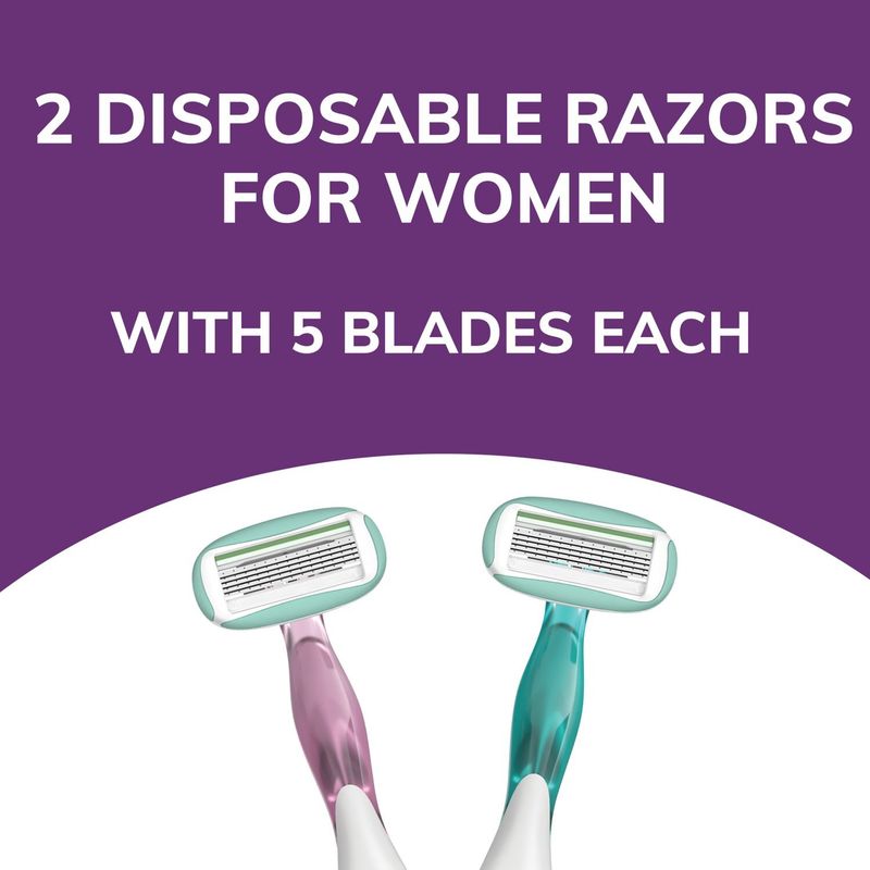 BiC Soleil Sensitive Advanced Razors, 2 count