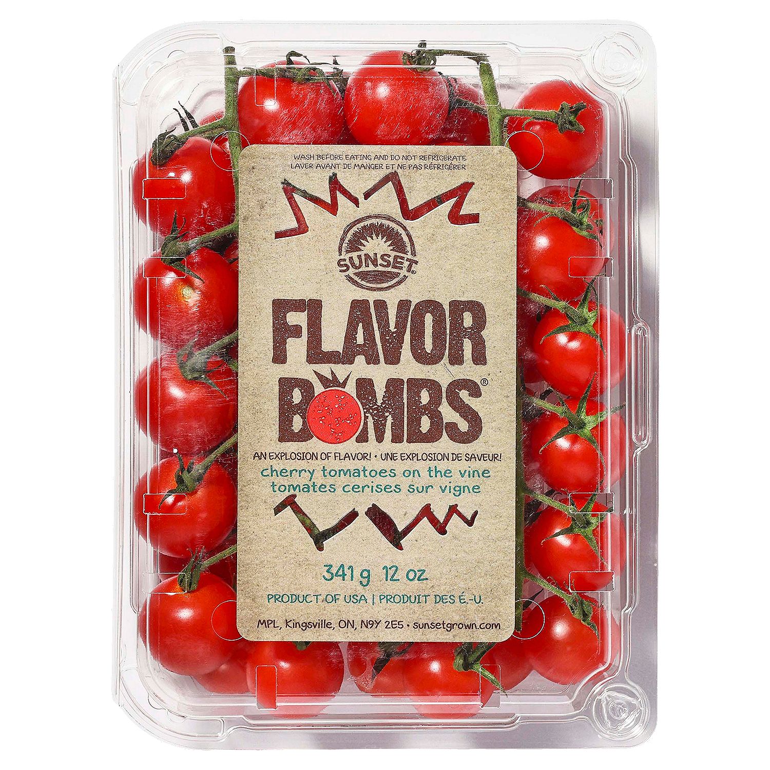 Sunset Flavor Bombs Cherry Tomatoes On-The-Vine, 12 oz