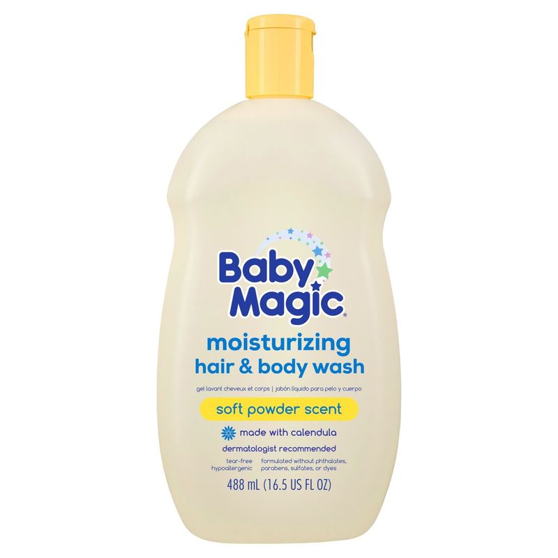 Baby Magic Soft Powder Scent Moisturizing Hair &amp; Body Wash, 16.5 fl oz