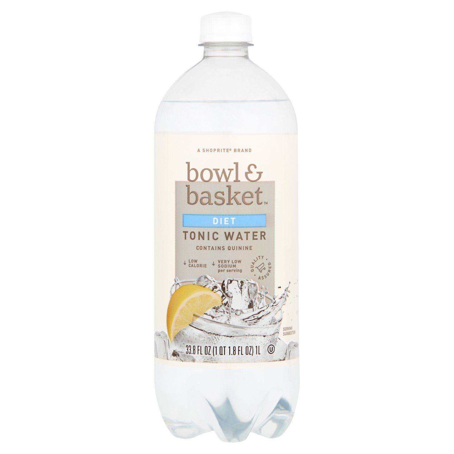 Bowl &amp; Basket Diet Tonic Water, 33.8 fl oz