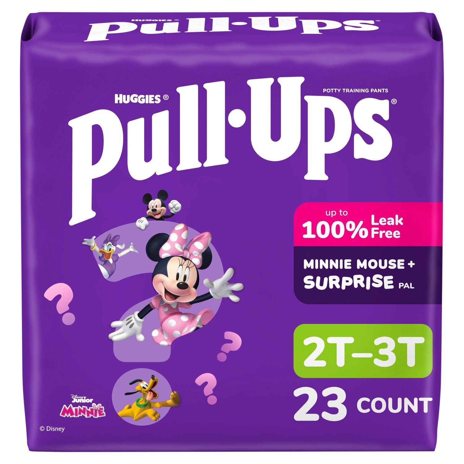 Huggies Pull-Ups Disney Jr. Minnie Potty Training Pants, Size 2T-3T, 16-34 lbs, 23 count