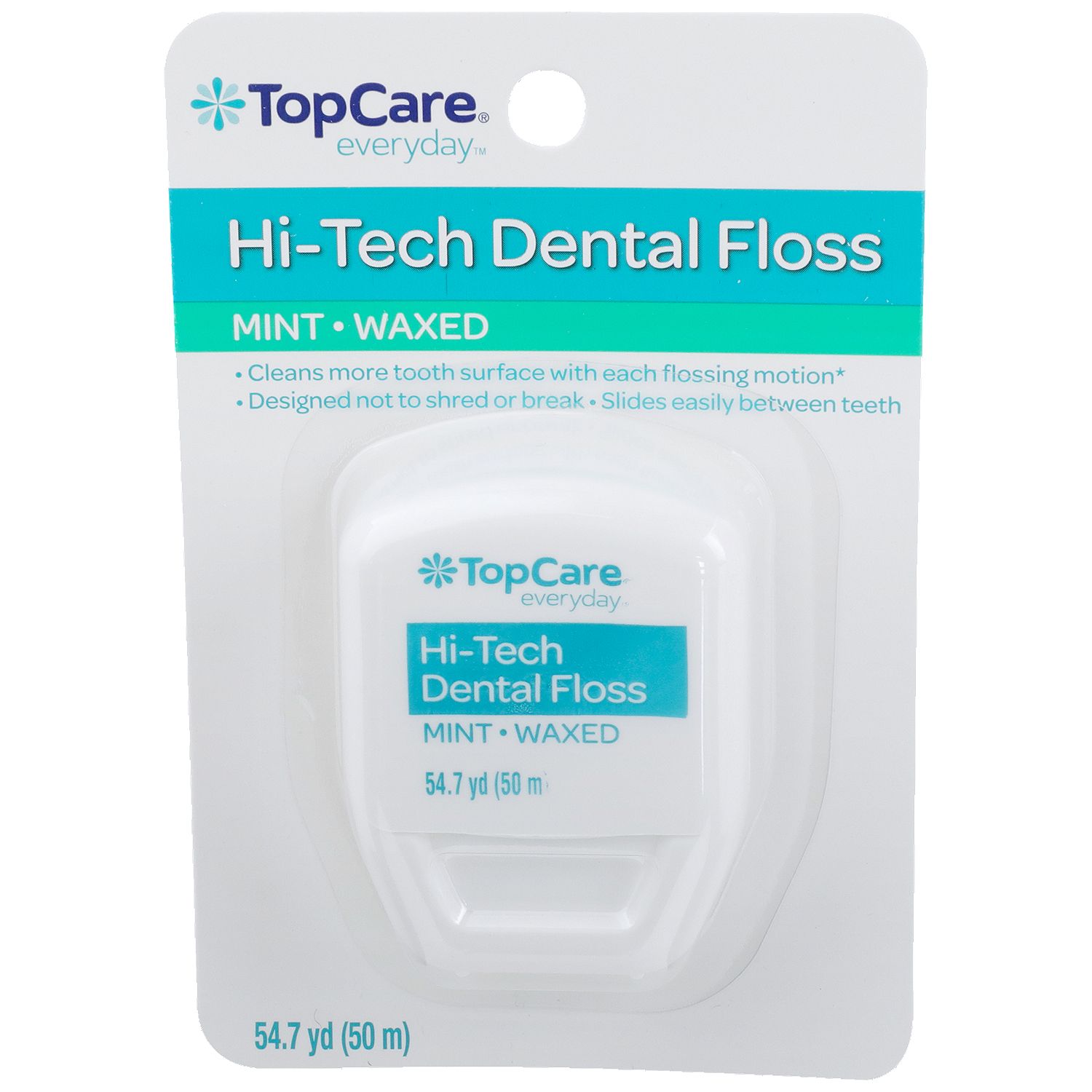 TopCare Dental Floss - Waxed Hi-Tech Mint, 1 each