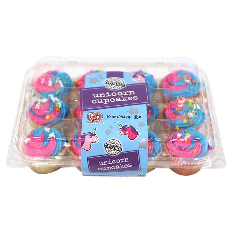 Two-Bite Original Unicorn Cupcakes, 10 oz