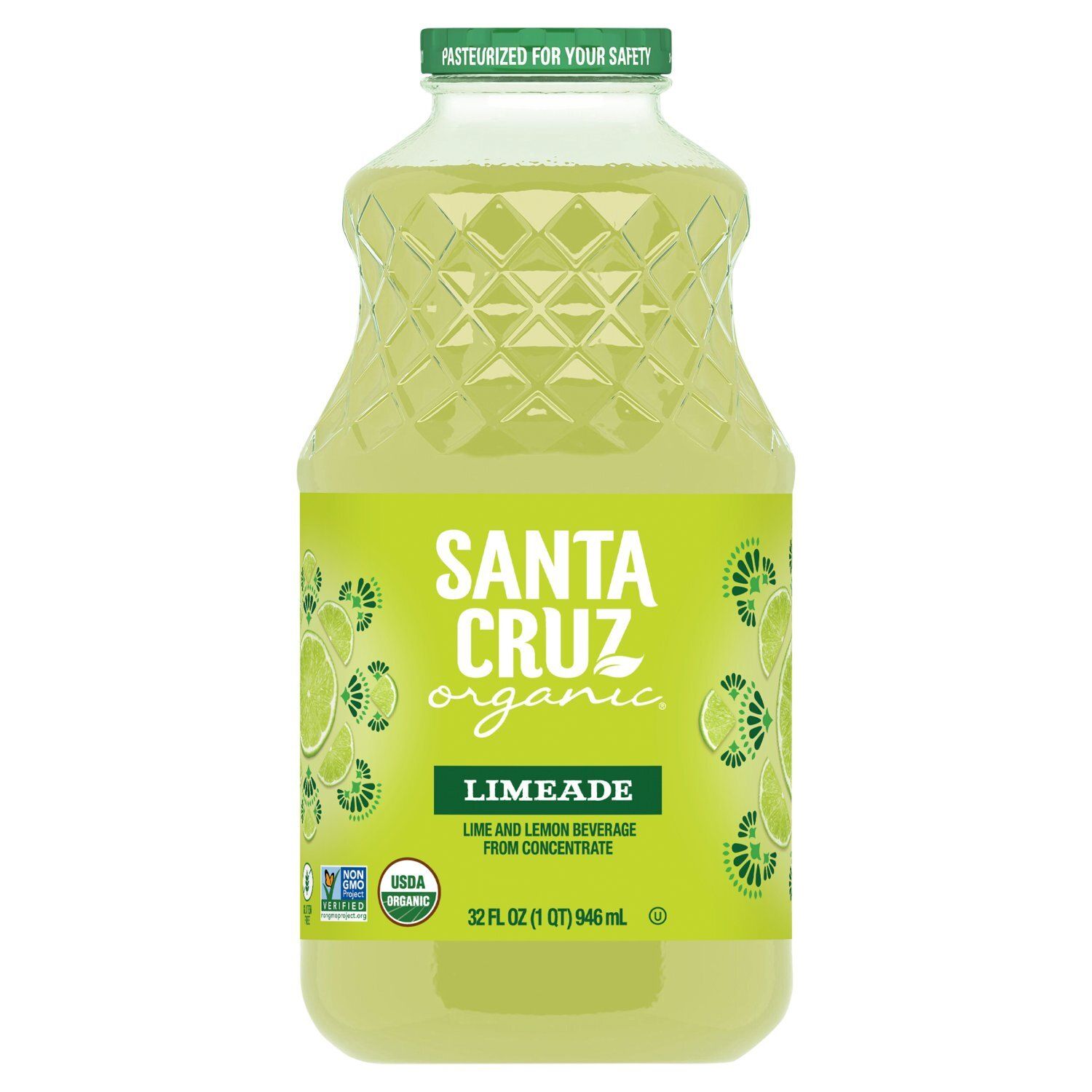 Santa Cruz Organic Limeade Beverage, 32 fl oz