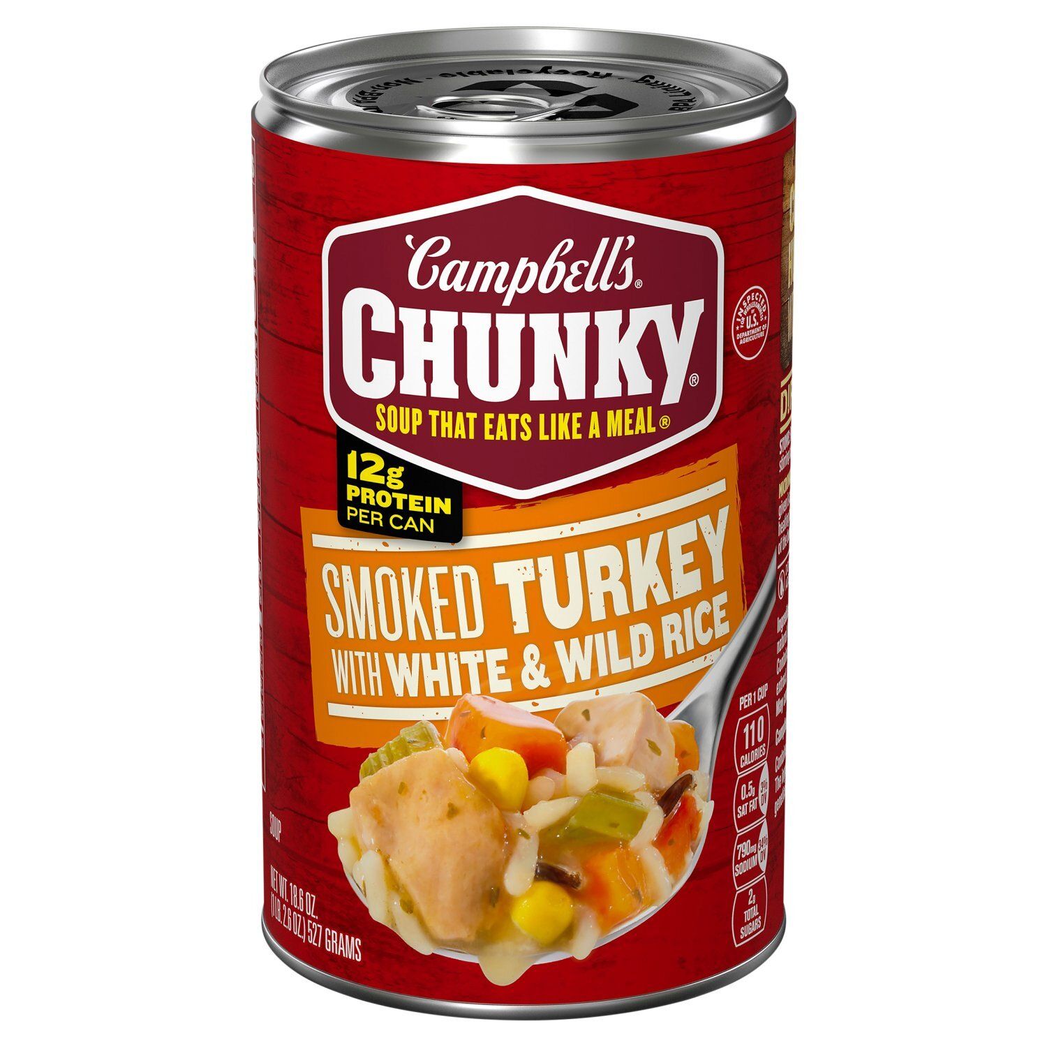 Campbell's Chunky Smoked Turkey with White &amp; Wild Rice Soup, 18.6 oz