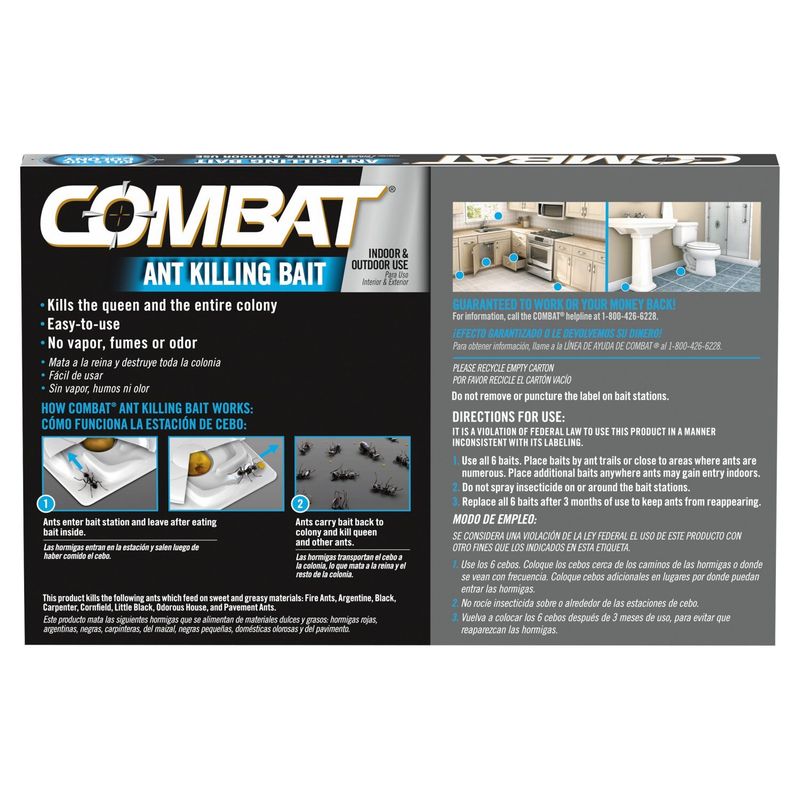 Combat Ant Killing Bait, 6 count, 0.21 oz