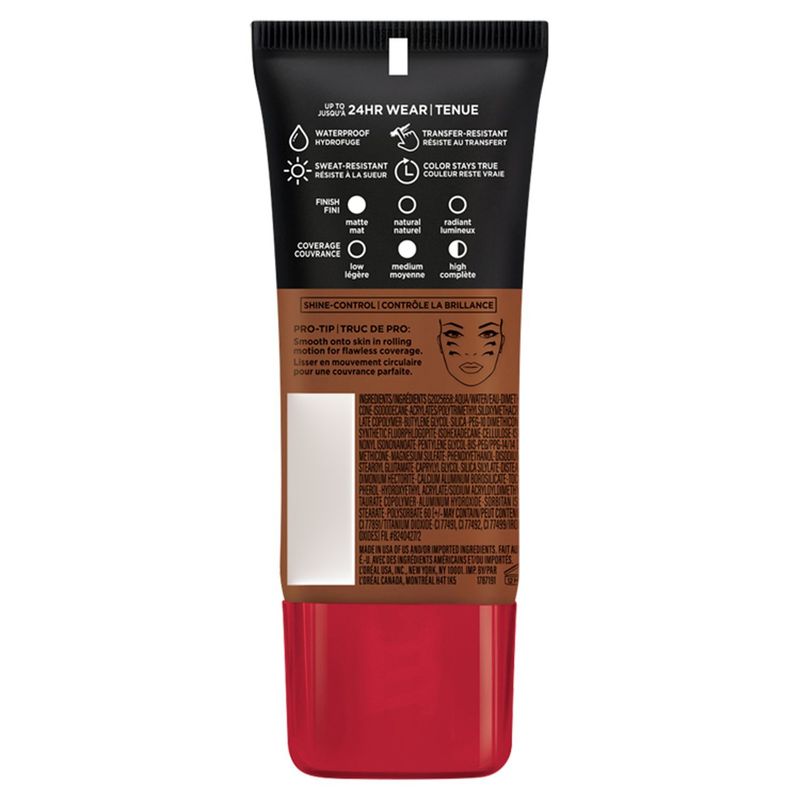 L'Oréal Paris Infallible 112 Cocoa Pro-Matte Foundation, 1.0 fl oz
