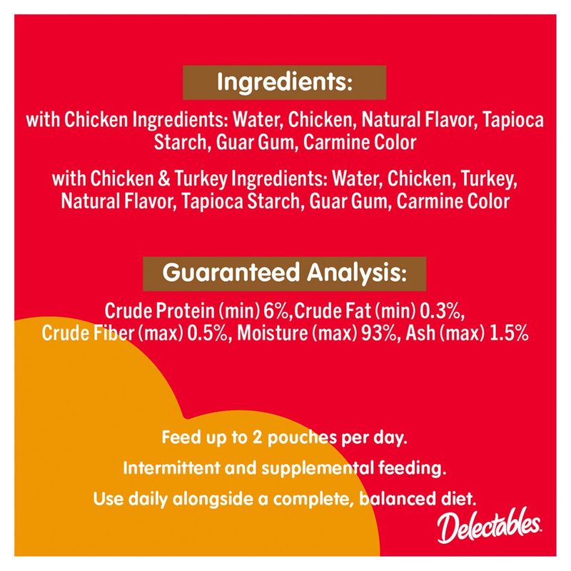 Delectables Lickable Treat Gravy with Chicken &amp; Turkey For Cats Variety Pack, 1.4 oz, 12 count