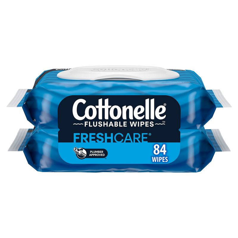 Cottonelle FreshCare Flushable Wipes, 42 count, 2 pack