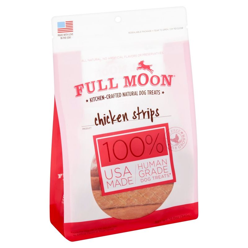 Full Moon Chicken Strips Kitchen-Crafted Natural Dog Treats, 12.0 oz