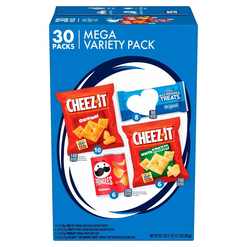 Kellogg's Snacks Mega Variety Pack, 30 count, 30.1 oz