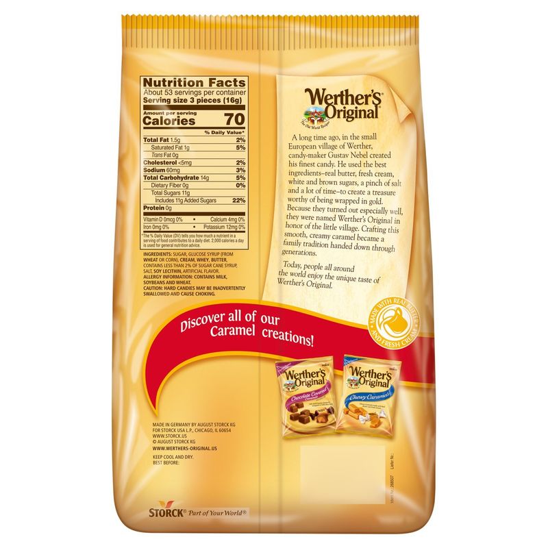 Storck Werther's Original Caramel Hard Candies, 30 oz