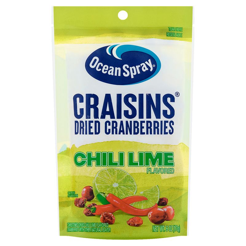 Ocean Spray Craisins Chili Lime Flavored Dried Cranberries, 6 oz