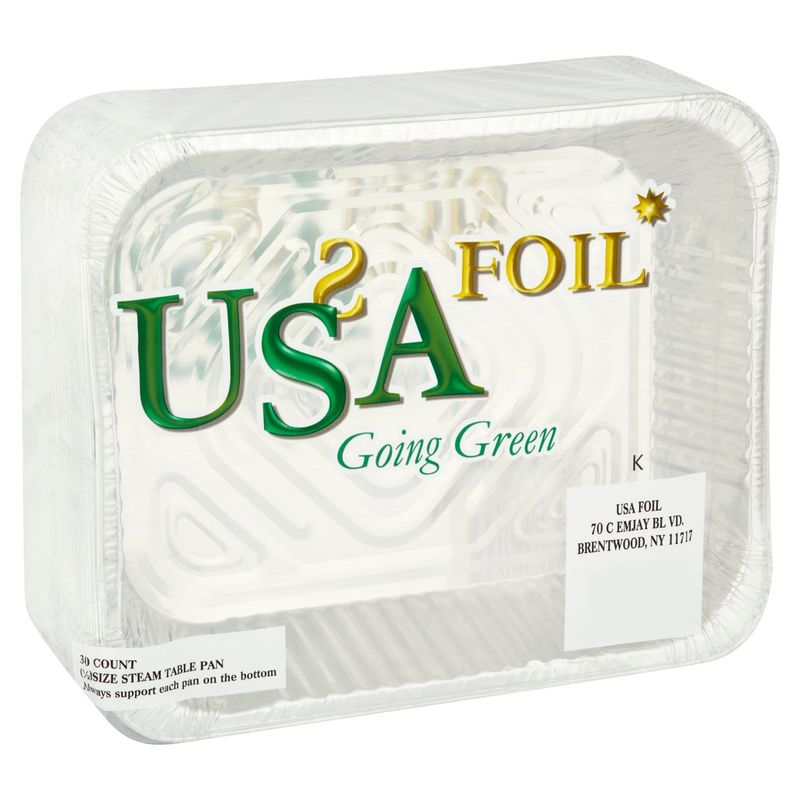 USA Foil (1/2) Size Steam Table Pan, 30 count