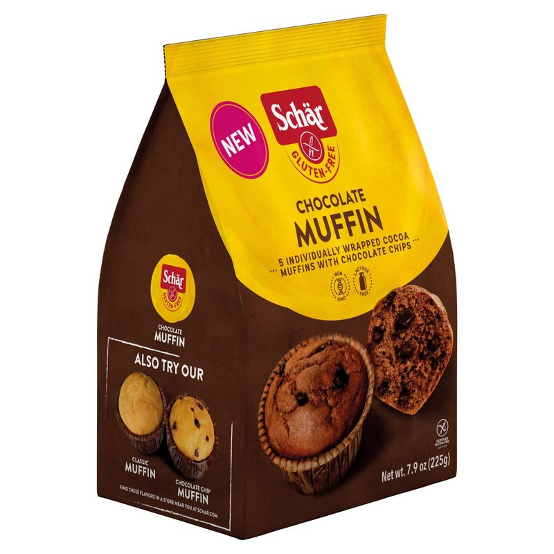 Schär Gluten-Free Chocolate Muffin, 5 count, 7.9 oz