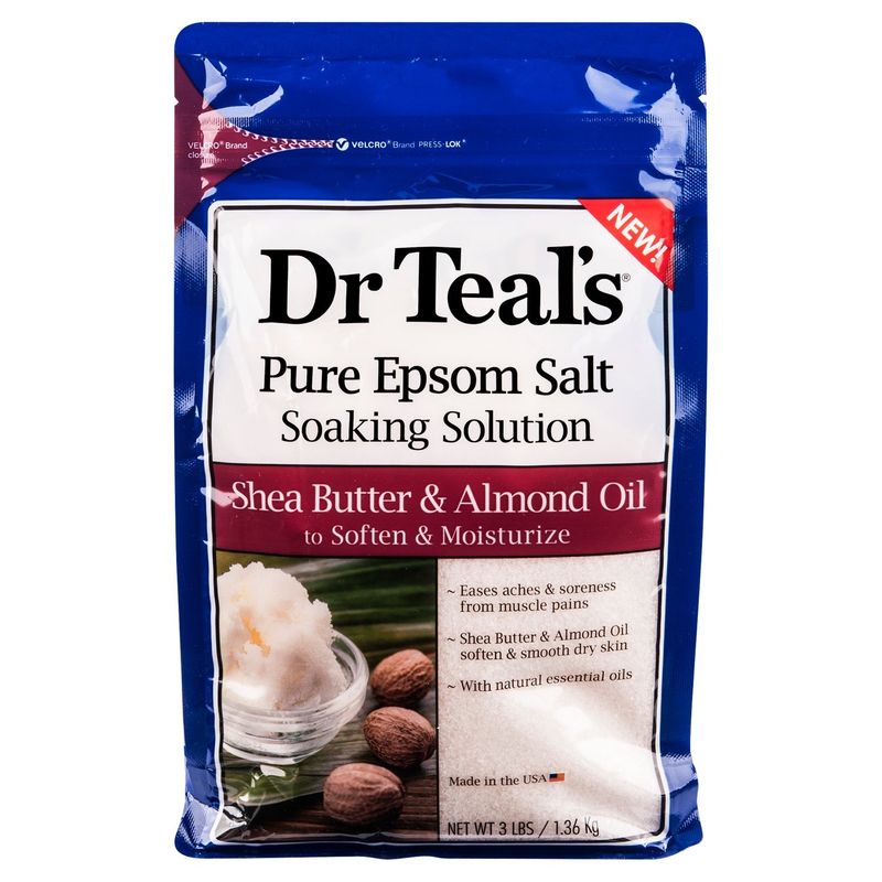 Dr Teal's Epsom Shea Butter &amp; Almond Oil, 3 lbs