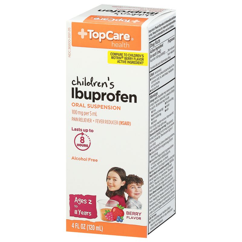 TopCare Ibuprofen Oral Suspension - Children's Berry, 4 fl oz