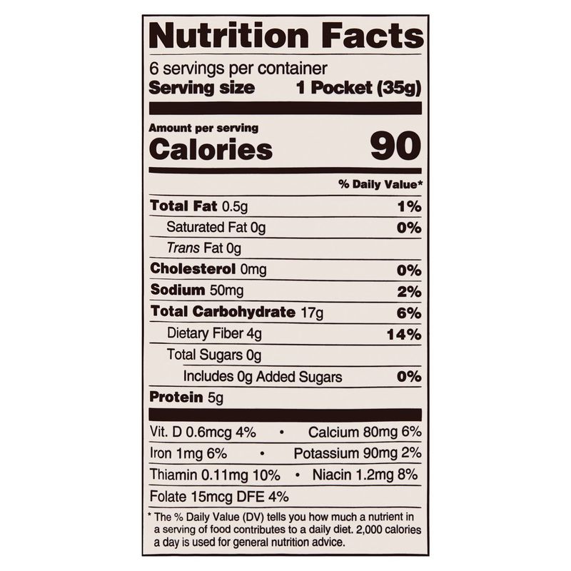 Toufayan Bakeries Everything Smart Pockets, 6 count, 7.4 oz