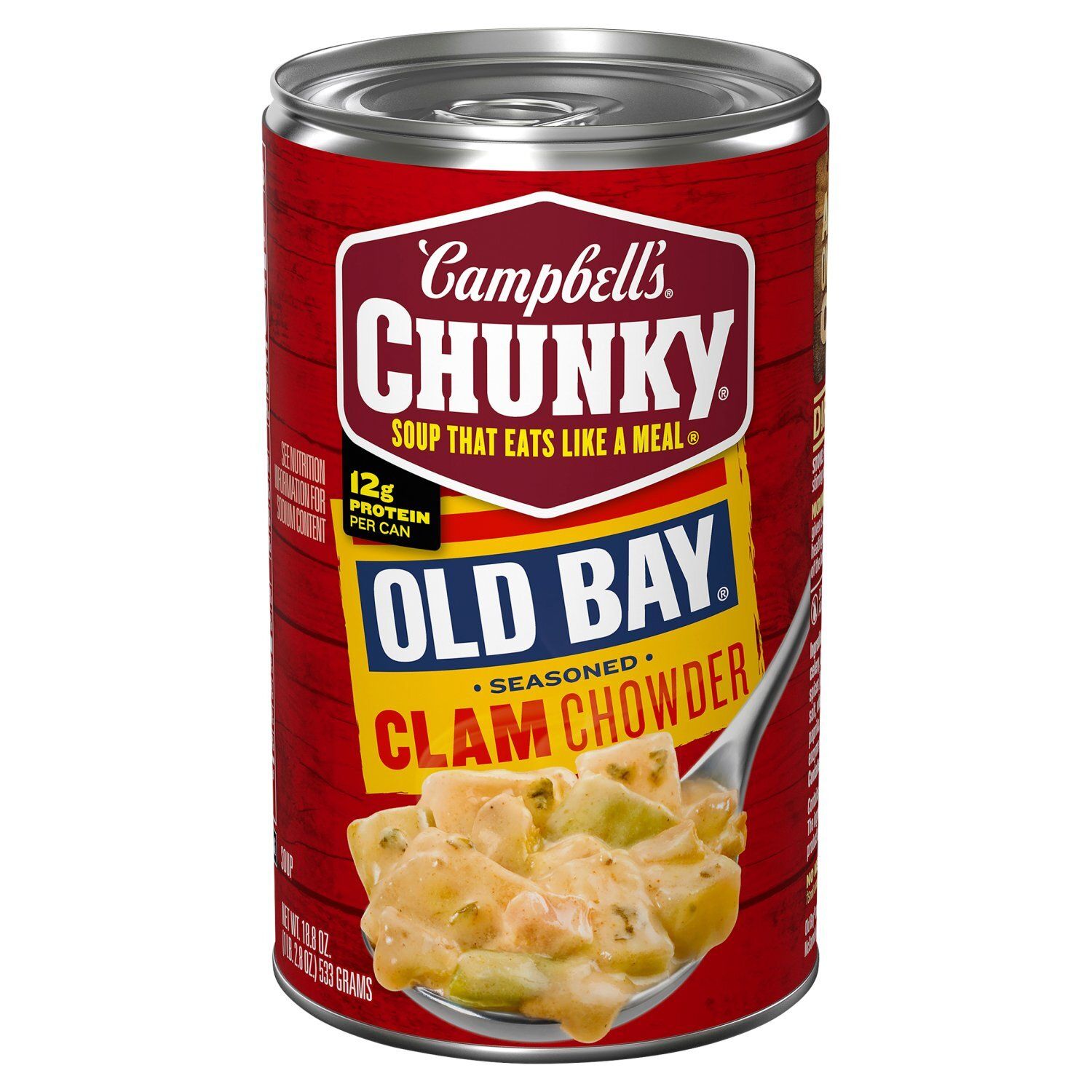 Campbell's Chunky Old Bay Seasoned Clam Chowder Soup, 18.8 oz