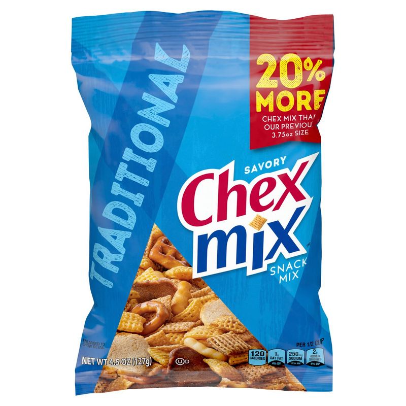 Chex Mix Traditional Snack Mix, 4.5 oz