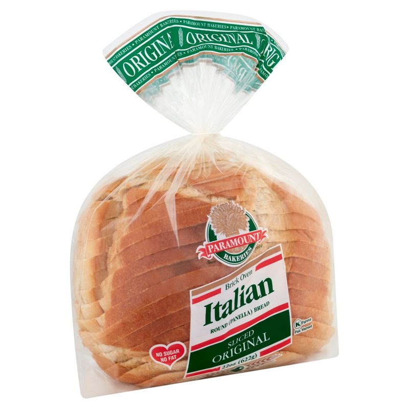 Paramount Bakeries Brick Oven Sliced Original Italian Round Panella Bread, 22 oz