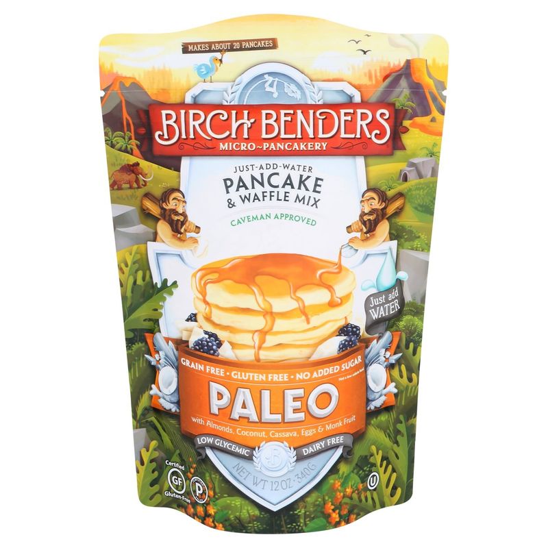Birch Benders Micro-Pancakery Paleo Pancake &amp; Waffle Mix, 12 oz