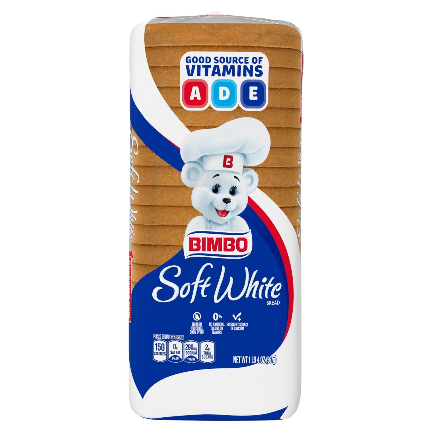 Bimbo Soft White Bread, 1 lb 4 oz