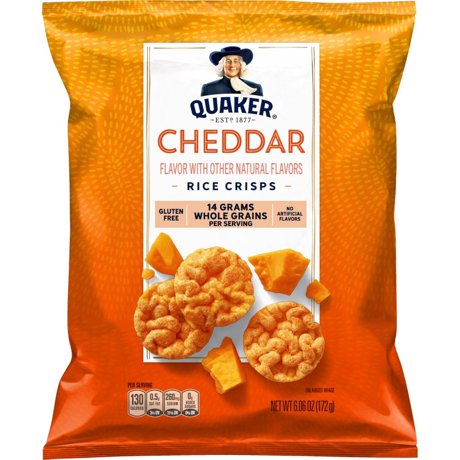 Quaker Rice Crisps Cheddar 6.06 Oz