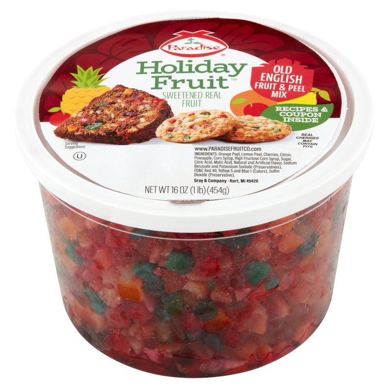 Paradise Holiday Fruit Old English Fruit &amp; Peel Mix, 16 oz