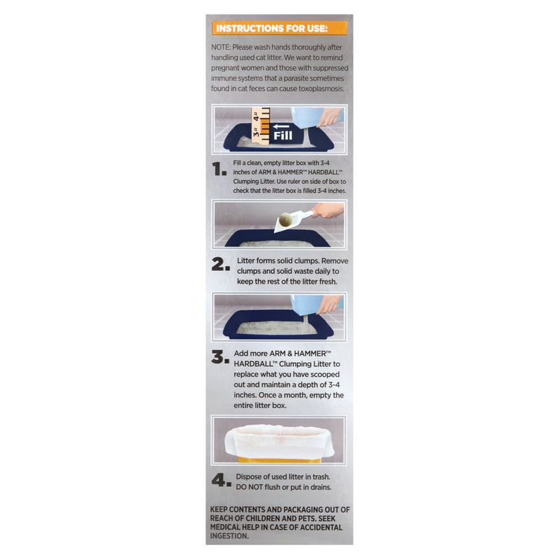 Arm &amp; Hammer Hardball Lightweight Perfected Multi-Cat Clumping Litter, 10.5 lbs