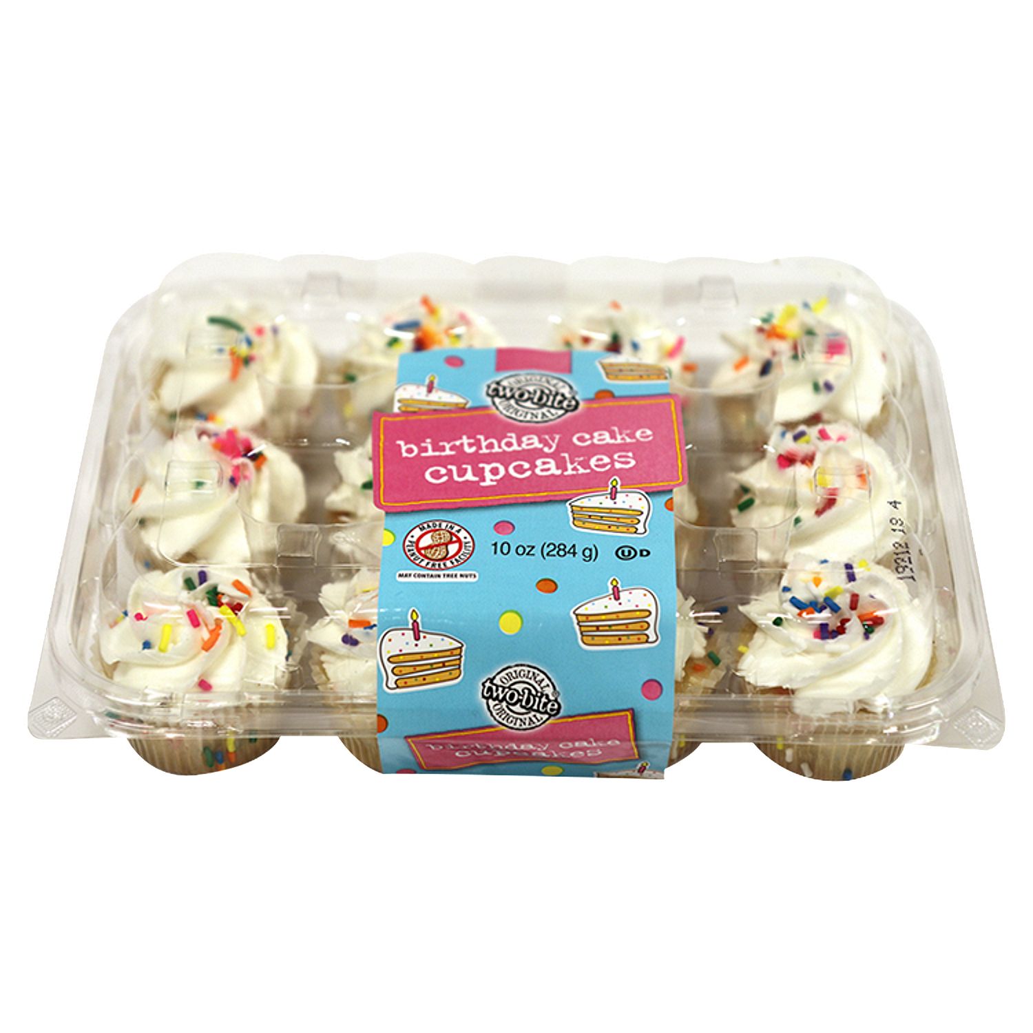 Two-Bite Original Birthday Cake Cupcakes, 10 oz