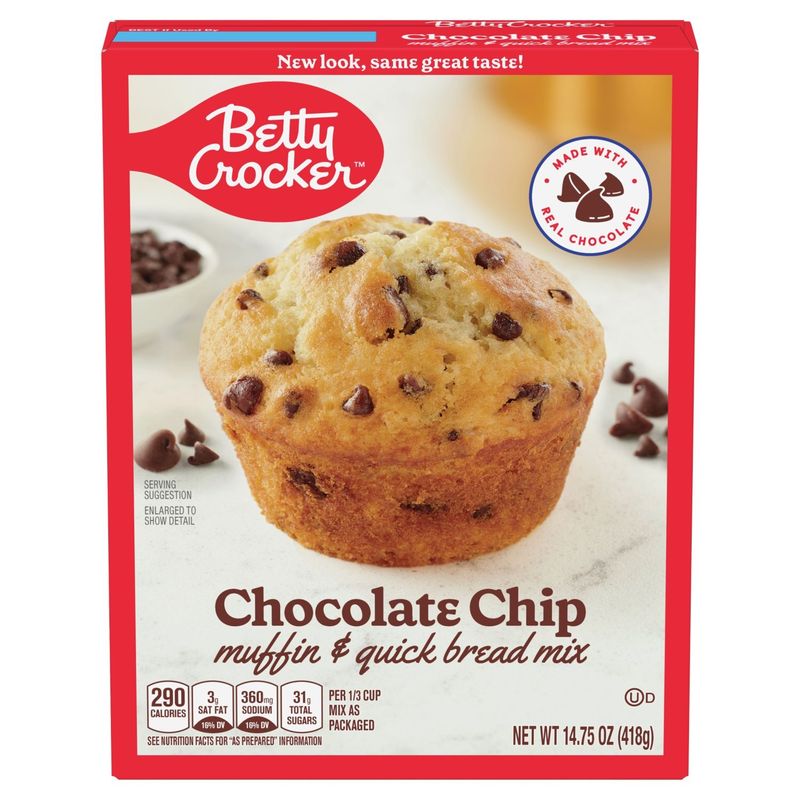 Betty Crocker Chocolate Chip Muffin &amp; Quick Bread Mix, 14.75 oz