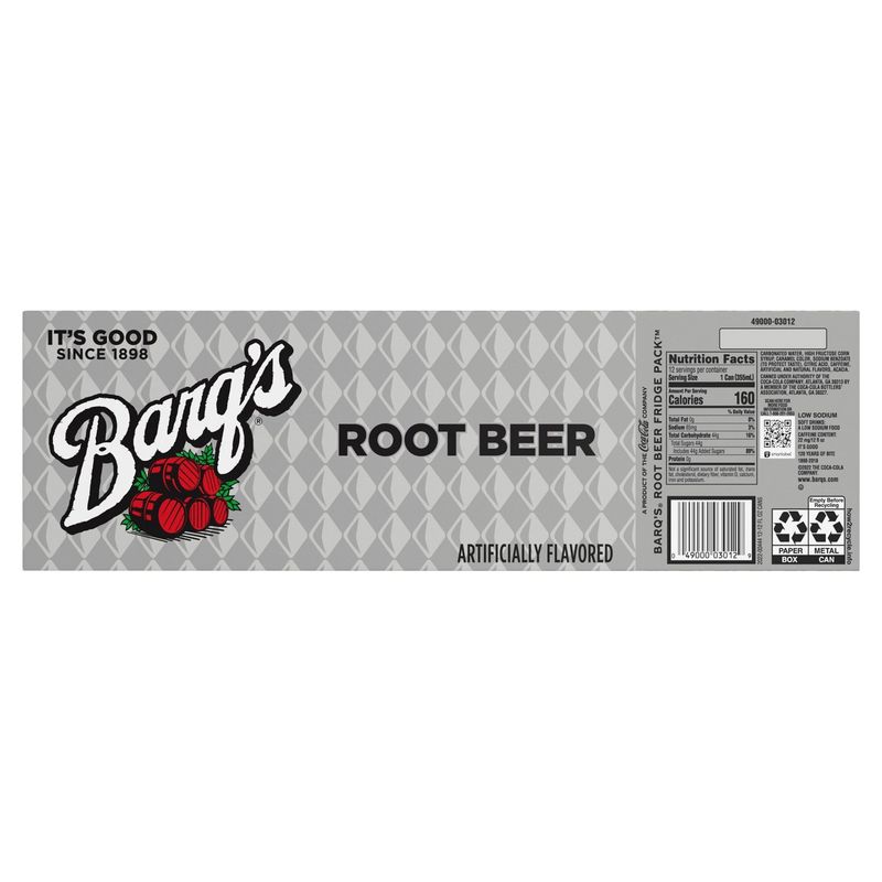 Barq's Root Beer, 12 fl oz, 12 count