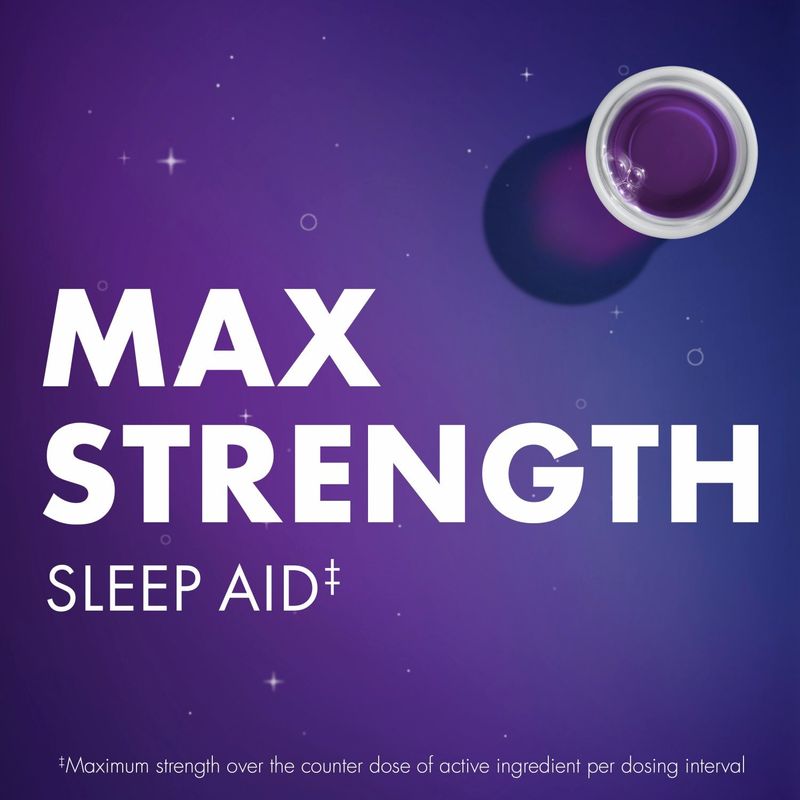 ZzzQuil Liquid Sleep Aid, Diphenhydramine 50mg HCl, Nighttime Sleep Aid Liquid, Sleep Aids for Adul