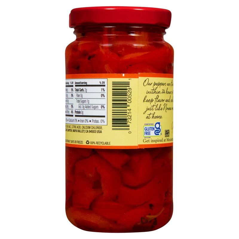 Mezzetta Mild Roasted Red Bell Pepper Strips, 10 fl oz