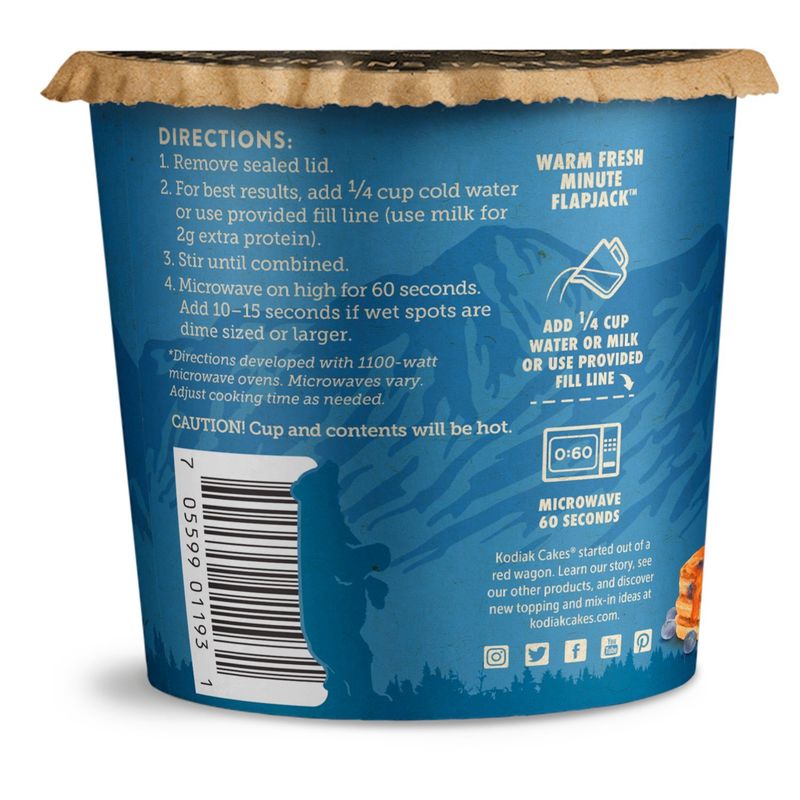 Kodiak Cakes Power Cup Blueberry &amp; Maple Flapjack, 2.22 oz