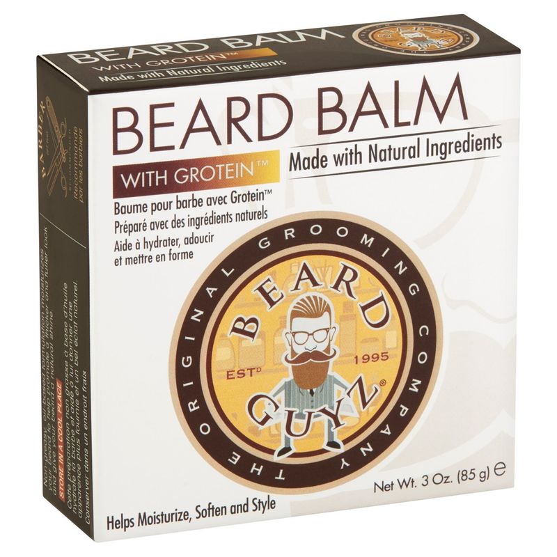 Beard Guyz Beard Balm with Grotein, 3 oz