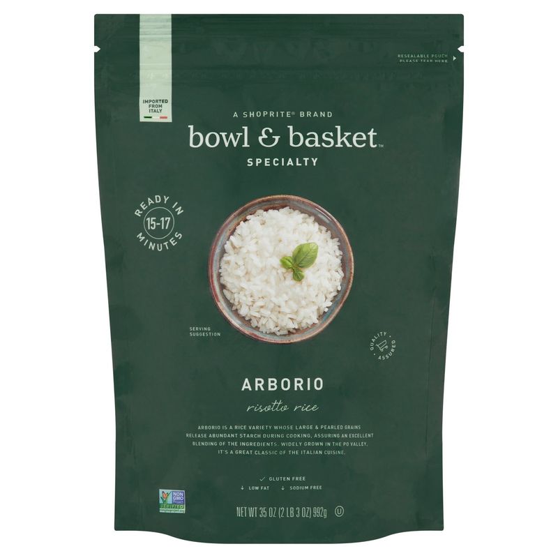Bowl &amp; Basket Specialty Arborio Risotto Rice, 35 oz