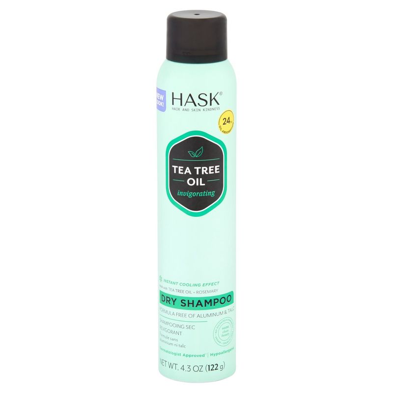 Hask Tea Tree Oil Invigorating Dry Shampoo, 4.3 oz