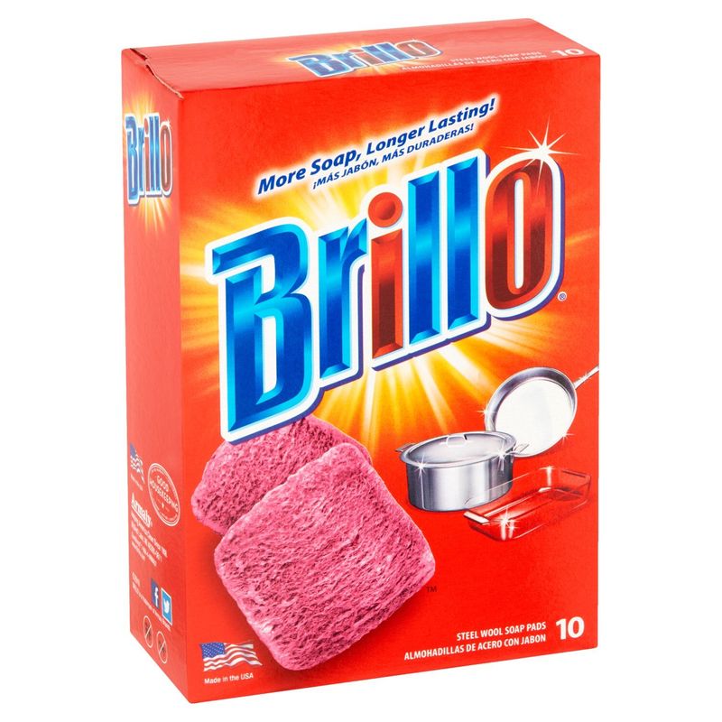 Brillo Steel Wool Soap Pads, 10 count