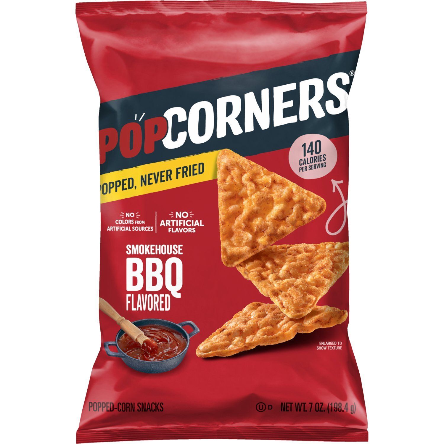 PopCorners Popped Corn Snacks Smokehouse BBQ Flavored 7 Oz