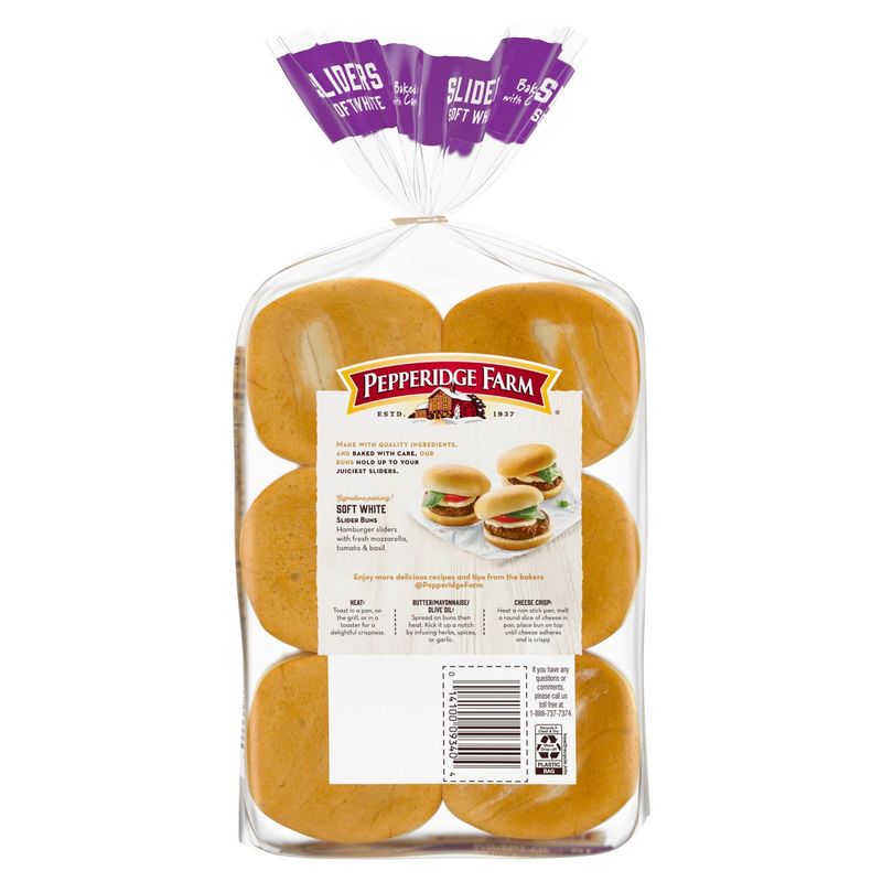 Pepperidge Farm Bakery Classics Sliders Soft White Mini Buns, 12 count, 15 oz