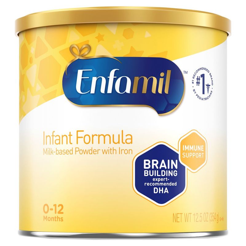 Enfamil Infant Formula, Milk-based Baby Formula with Iron, Omega-3 DHA &amp; Choline, 12.5 Oz