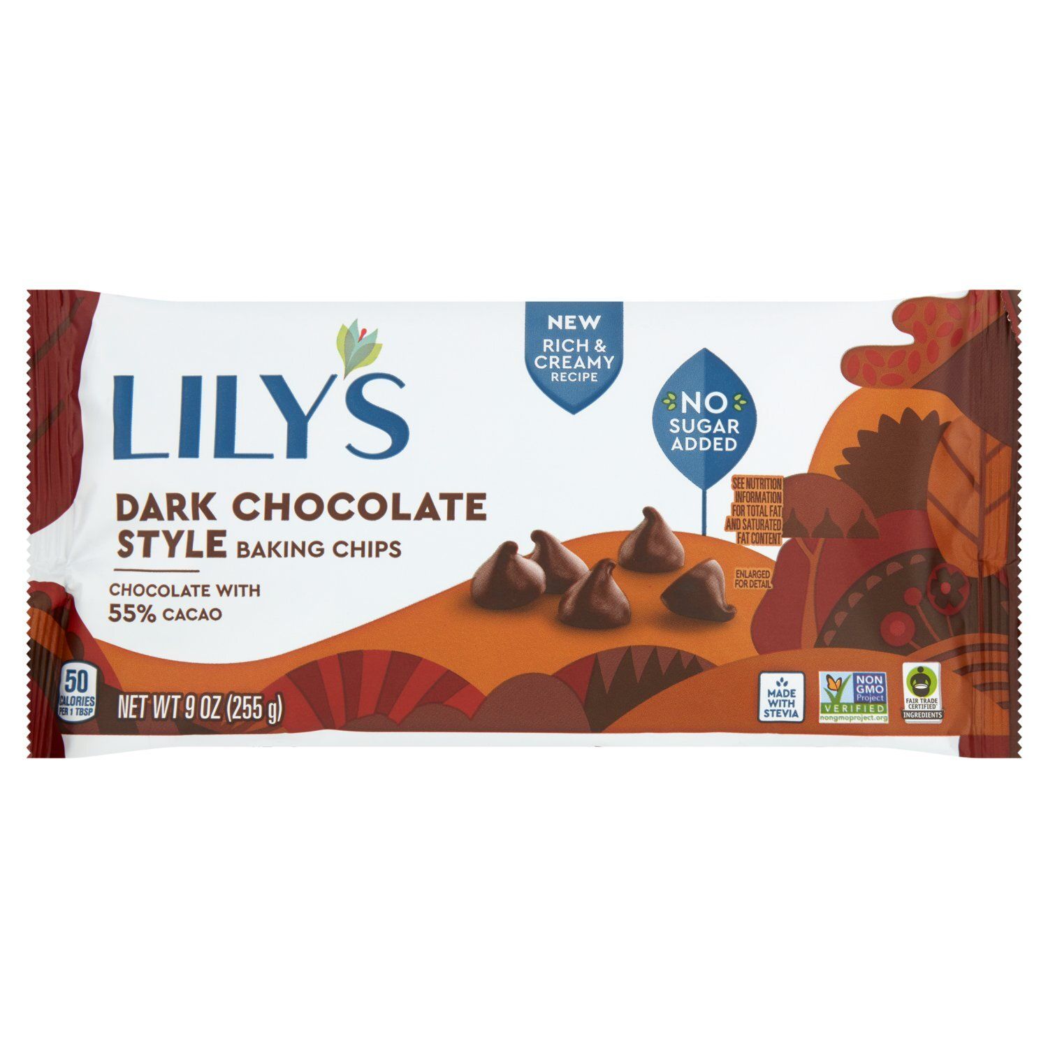Lily's Dark Chocolate Style Baking Chips, 9 oz