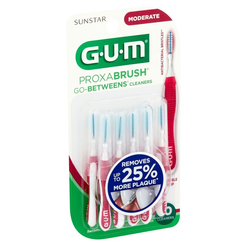 G-U-M Proxabrush Moderate Go-Betweens Cleaners, 10 count